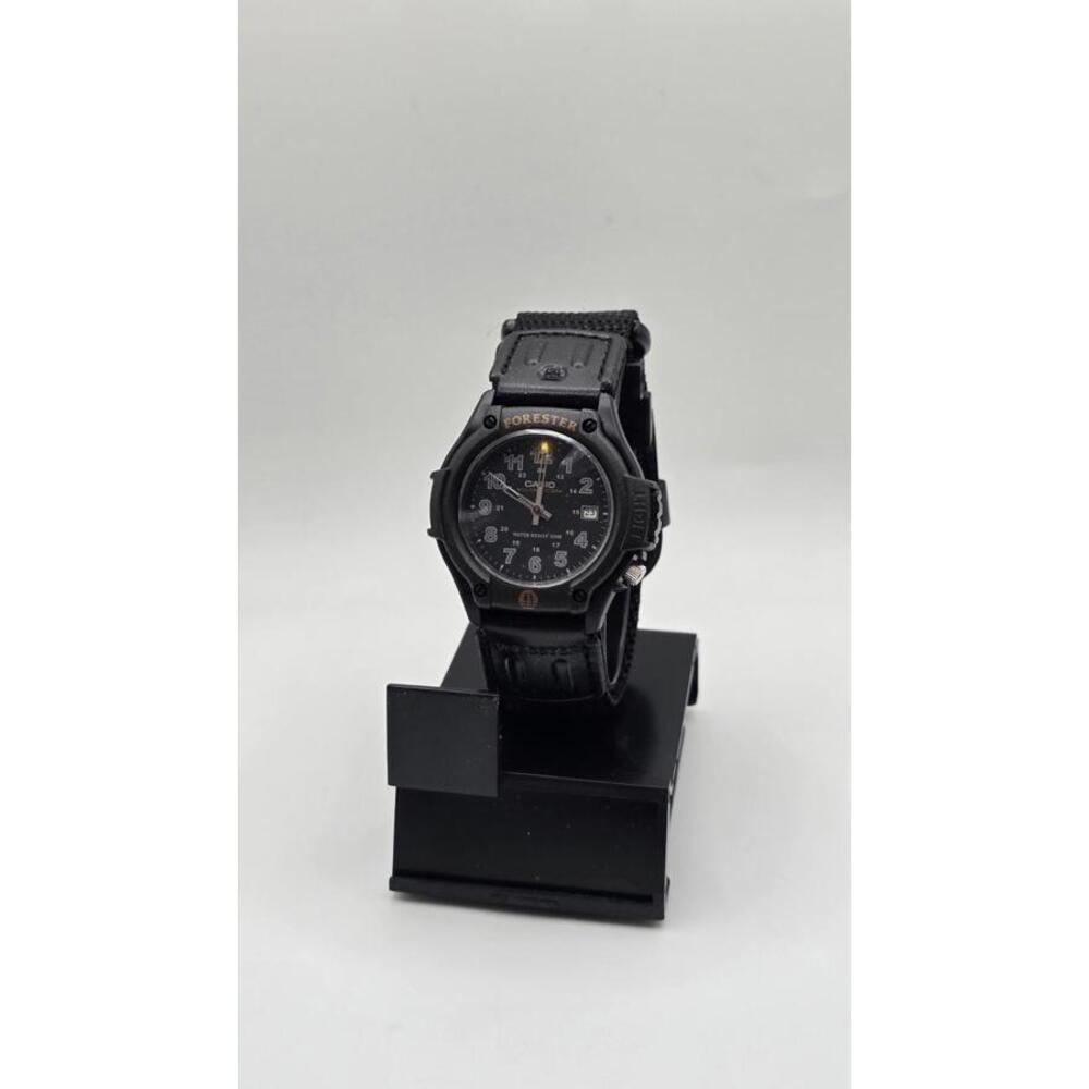 Casio FT500WC-1BVCF Men's FT500WVB-1BV Forester Black Sport Watch Nylon Band